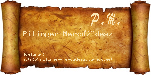 Pilinger Mercédesz névjegykártya